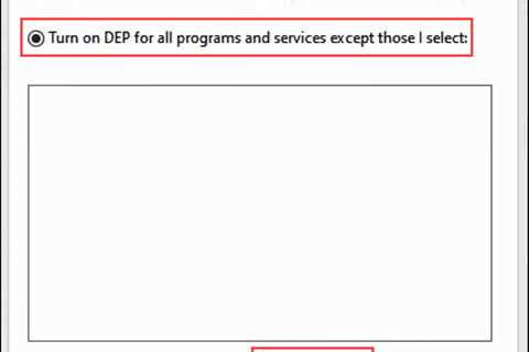 Fix Disabling Data Execution Prevention In Windows XP