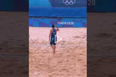 This beach volleyball rally is UNBELIEVABLE! 🤯