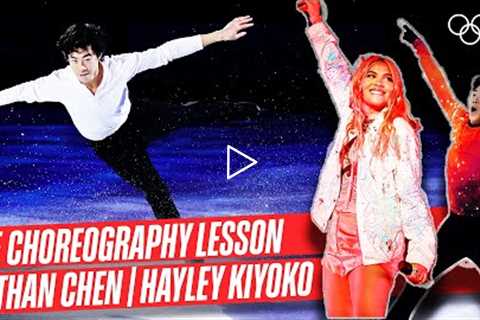 Nathan Chen teaches Hayley Kiyoko how to skate! | From The Top