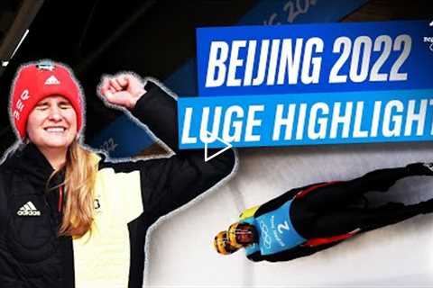 🇩🇪 The German Luge team was INSANE at Beijing 2022! | Luge Highlights ❄️