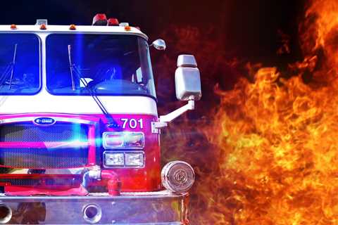 Tire on truck carrying propane catches fire on I-94