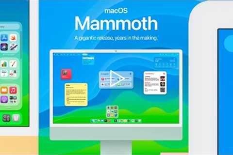 macOS 13 Mammoth : New Menu Bar , Widgets & Much More!