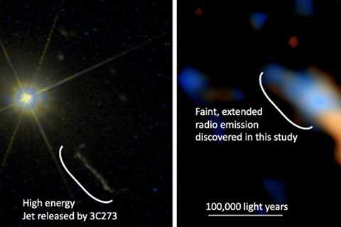 Mysterious Radio Structures Discovered Around The Brightest Quasar Ever Found