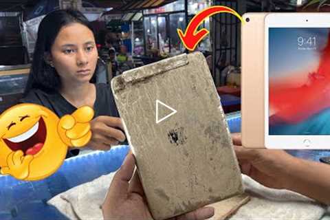 Restore Broken iPad mini 3 Buried in the Mud || Restoration Destroyed Apple iPad Cracked