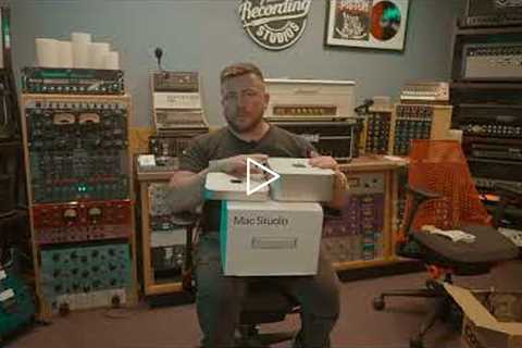 Mac Studio M1 Max Unboxing Video Reaction Review vs Mac Mini in REAL Pro Recording Studio!