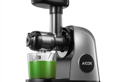 AICOK Gradual Masticating juicer Extractor, Chilly Press Juicer Machine, Quiet Motor, Reverse..