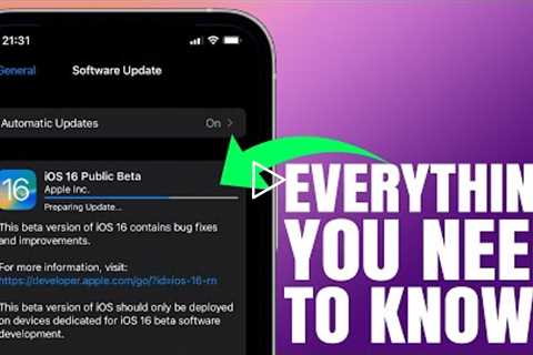 iOS 16 PUBLIC Beta Release - Everything You NEED To Know !