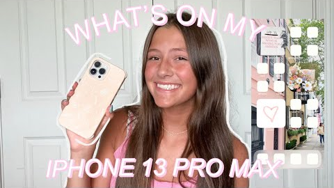 WHAT'S ON MY IPHONE 13 PRO MAX || *summer aesthetic + widget organization*