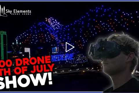 CRAZY 4th of July 500 Drone Show! | Sky Elements Drone Shows