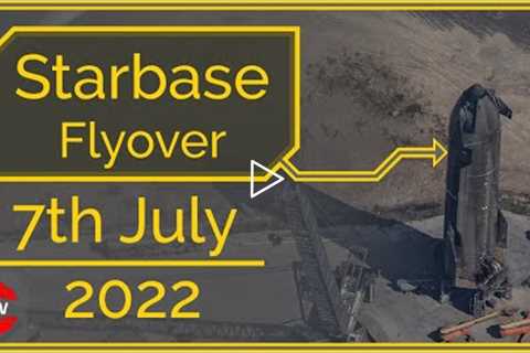 SpaceX Starbase, Tx Flyvover July 07, 2022