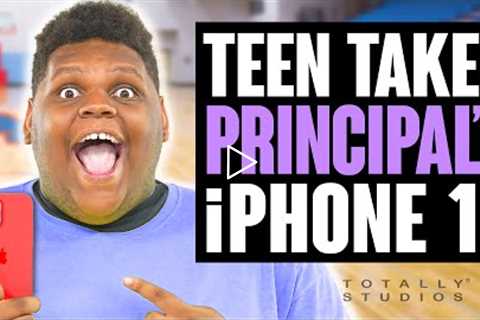 TEEN Takes Principal’s iPHONE 13 and Controls School. Surprise Ending.