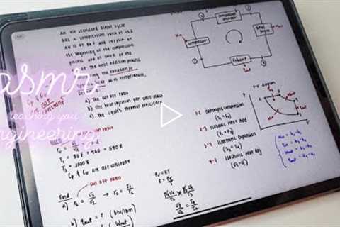 ASMR Teaching you Engineering - Thermodynamics | iPad writing sounds ✨