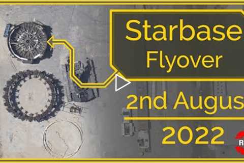 SpaceX Starbase, Tx Flyover (August 02, 2022)