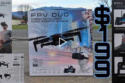 Vivitar FPV Duo Camera Racing Drone - Flight and Goggle Test