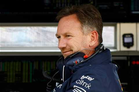  Red Bull Boss Christian Horner Tames F1 Big Wigs Including Ecclestone, Briatore in His Farm- Is..