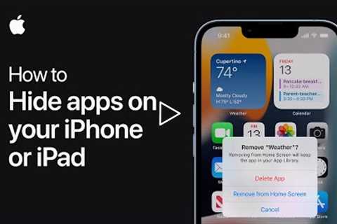 How to hide apps on your iPhone or iPad | Apple Support
