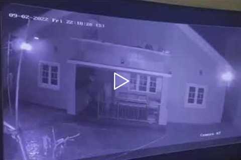 CCTV footage of bandits trying to break into a house in Funtua LGA of Katsina State