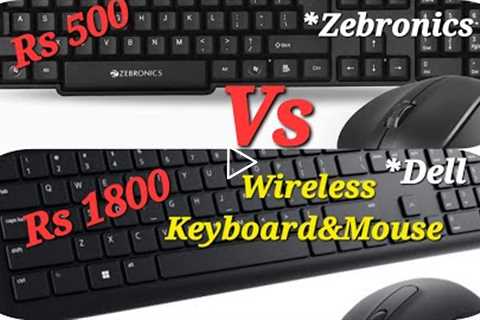 #wirelesskeyboardandmouse .Dell Vs Zebronics Wireless Keyboard compering Tamil #techmarudhu