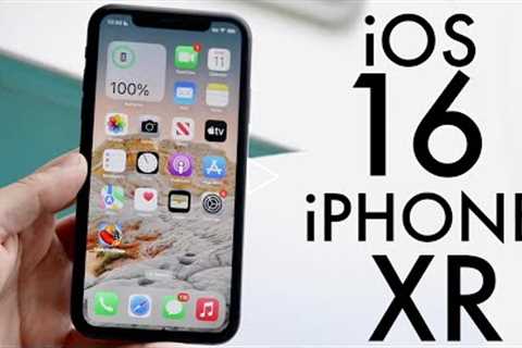 iOS 16 OFFICIAL On iPhone XR! (Review)