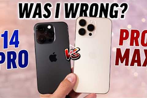 iPhone 14 Pro vs Pro Max: Real Differences after 2 weeks!