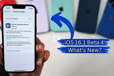 iOS 16.1 Beta 4 Released | What's New?