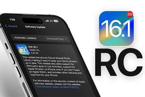 iOS 16.1 FINALLY RC + New Wallpaper Download