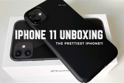 iPhone 11 (black) UNBOXING + accessories | upgrade from iPhone 8