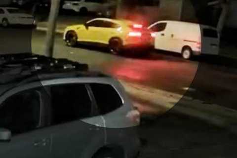 Catalytic Converter Thieves Make Their Grab, Escape in a Bright Yellow Lamborghini SUV