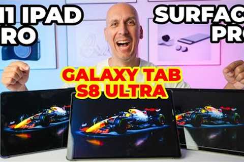 Surface Pro 9 vs Galaxy Tab S8 Ultra vs iPad Pro