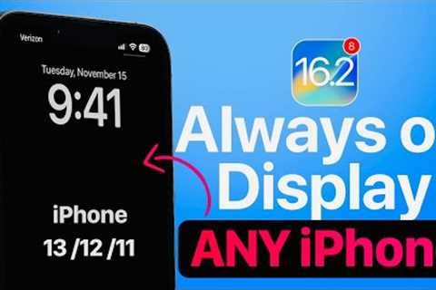 Enable Always on display on Any iPhone - iOS 16.1 or Later