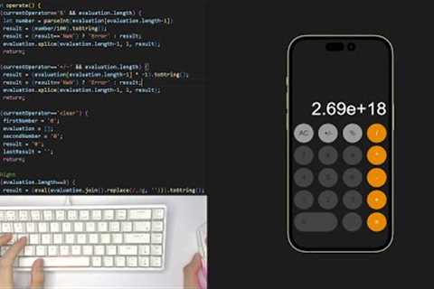 ASMR Programming - Coding iOS Calculator App - No Talking Ninjacode