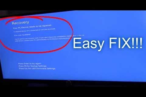 3 EASY WAYS TO FIX BOOT UP ERROR WINDOWS 7 8 10 BLUE SCREEN OF DEATH (BSoD)