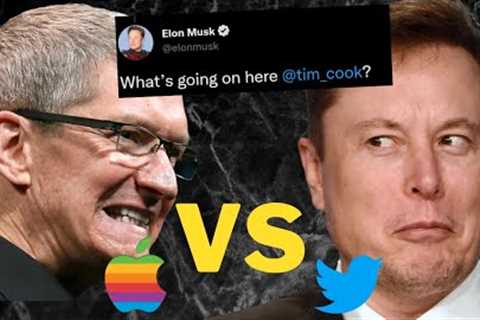 Elon Slams Apple''''s 30% ''''Tax'''', Twitter Threatened Off App Store