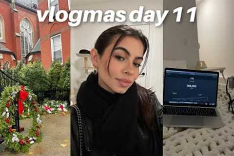 VLOGMAS DAY 11: hitting 300K, iPhone 14 pro unboxing, drive w/ me