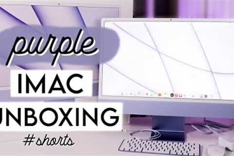 Purple M1 iMac 24 (2021) Unboxing #shorts