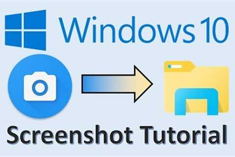 Windows 10 - Screenshots - How to Take a Screenshot - Print Screen in Computer on PC Laptop Tutorial