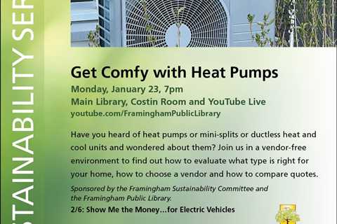 Jan 23 | Sustainability Series: Get Comfy with Heat Pumps