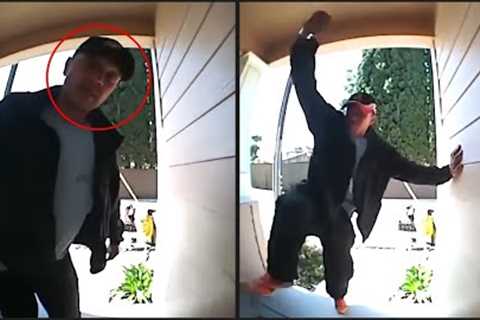 15 Most Disturbing Things Caught on Doorbell Camera Part 20