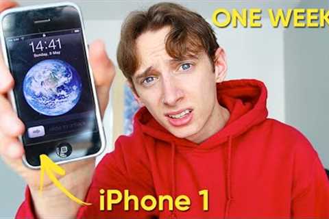 I used the FIRST EVER IPHONE for 1 week straight *iPhone 1 from 2007*