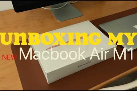 MY FIRST YOUTUBE VIDEO! Unboxing My New Macbook Air M1 (and other accessories too!)