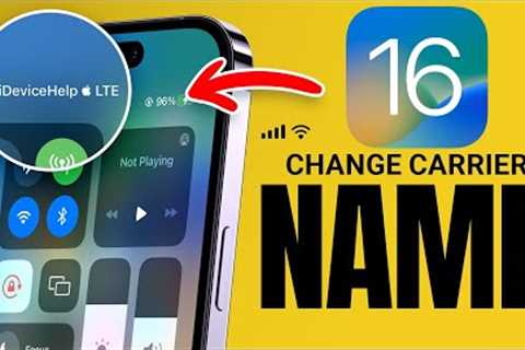 Change Carrier Name iOS 16