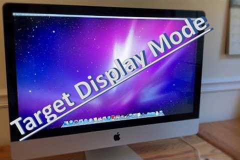 Target Display Mode: Using an iMac as a monitor