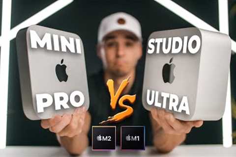 $1,900 Mac Mini Pro M2 vs $6,000 Mac Studio Ultra M1 // Video Editing Comparison