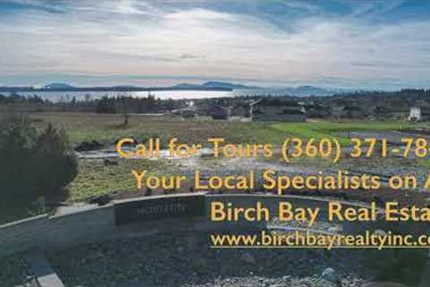 New Construction High-End Homes with Stunning Birch Bay Views | Drone Tour