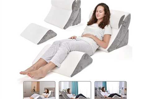 BRITENWAY Mattress Wedge Pillow Set  4pc Orthopedic Wedge Pillow Set for Sleeping for $129