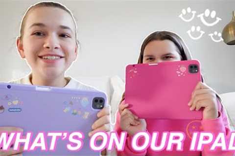 WHAT''S ON OUR IPAD PRO!! | CILLA AND MADDY