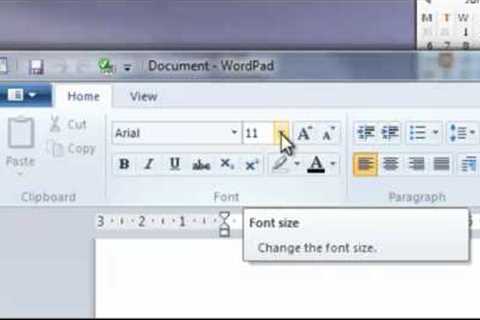 Basic Computer Training - Document Creation in Wordpad