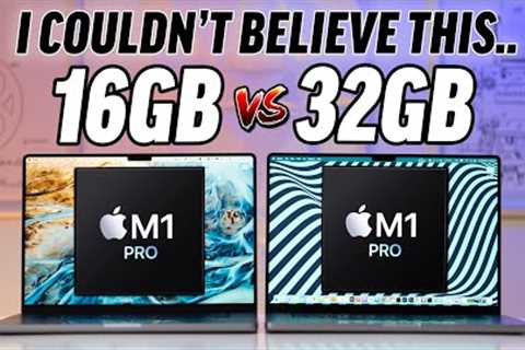 16GB vs 32GB RAM M1 Pro MacBook - Multitasking RAM TEST!