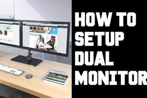 Easy How To Setup Dual Monitors - How To Setup Two Monitors on One Computer Windows 10 PC