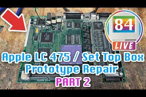 LIVE: Repairing an Apple LC 475 Prototype (Set Top Box) board - PART 2